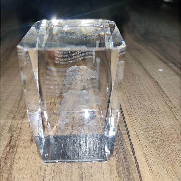 Bald Eagle With American Flag Small Glass Paper We - Picture 7 of 7